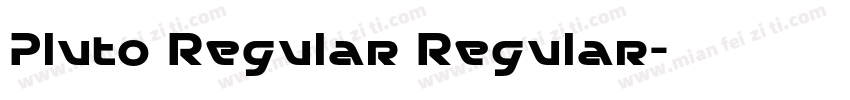 Pluto Regular Regular字体转换